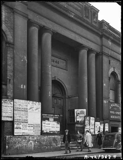 Corn Exchange, Angel Street, Worcester, Worcestershire by George Bernard Mason