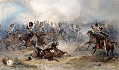 Captain Norman Ramsay, Royal Horse Artillery, Galloping His Troop Through the French Army to Safety at the Battle of Fuentes d