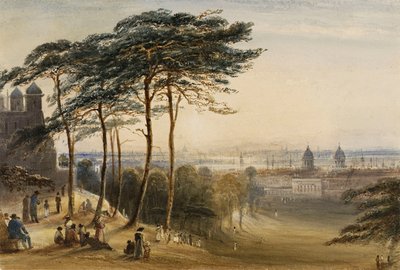 Greenwich from Observatory Hill, c.1850 by George Bryant Campion