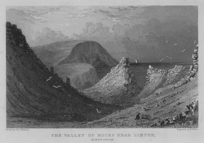 The Valley of Rocks near Linton, North Devon by George Bryant Campion
