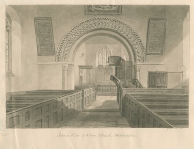 Interior of Stowe Church by George Buckler