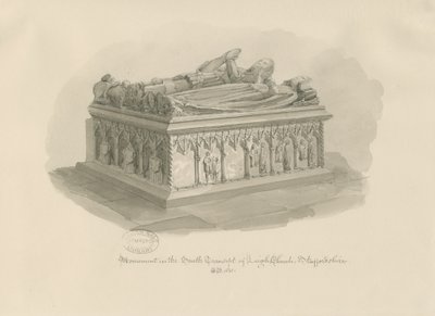 Leigh Church - Monument of Sir John Aston by George Buckler