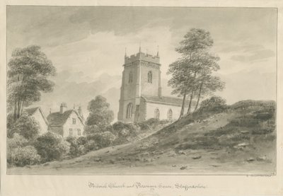 Milwich Church and Parsonage House by George Buckler