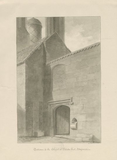 Pillaton Hall - Chapel Entrance by George Buckler