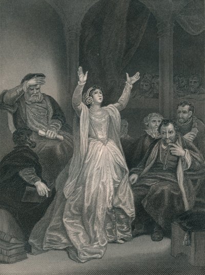 Condemnation of Anne Boleyn, mid 19th century by George C. Finden