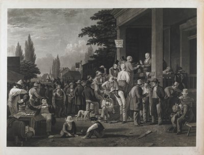 Proof 17 from “The County Election” by George Caleb Bingham