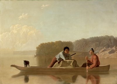 The Trappers Return by George Caleb Bingham