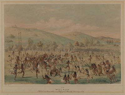 Ball Play (La Crosse) by George Catlin