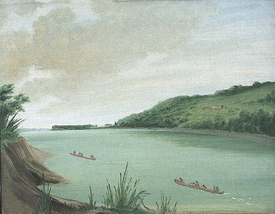 Belle Vue, Indian Agency of Major Dougherty, 870 Miles Above St. Louis by George Catlin