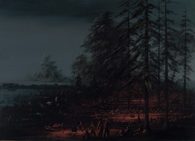 Bivouac of a Sioux War Party, 1861-1869 by George Catlin