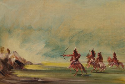 Comanche Giving Arrows to the Medicine Rock by George Catlin