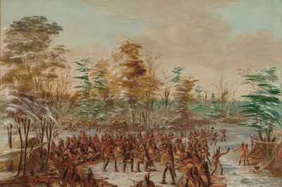 De Tonty Suing for Peace in the Iroquois Village. January 2, 1680, 1847-1848 by George Catlin