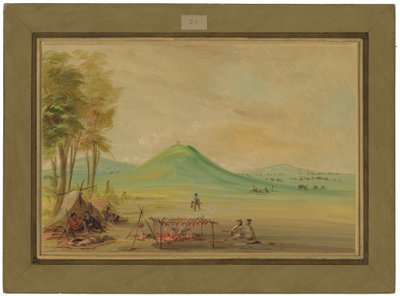 Expedition Encamped on a Texas Prairie. April 1686 by George Catlin