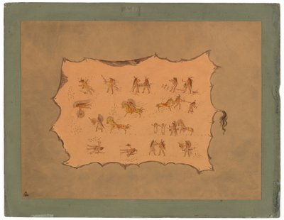 Facsimile of the Robe of Mah-to-toh-pa - Mandan by George Catlin