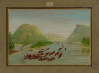 Father Hennepin and Two Companions Made Prisoners by the Sioux, April 1680 by George Catlin
