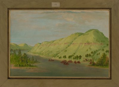 Father Hennepin Leaving the Mississippi to Join La Salle, May 8th 1680 by George Catlin