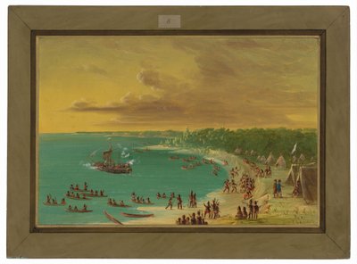 First Sailing of the Griffin on Lake Erie. August 7, 1679 by George Catlin