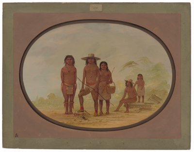 Five Maya Indians by George Catlin