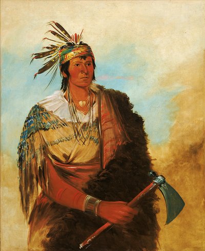 Go-to-kow-pah-ah, Stands by Himself, a Distinguished Brave by George Catlin