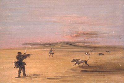 Grouse Shooting on the Missouri Prairies by George Catlin