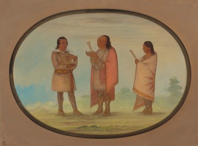 Kickapoo Indians Preaching and Praying, 1861-1869 by George Catlin