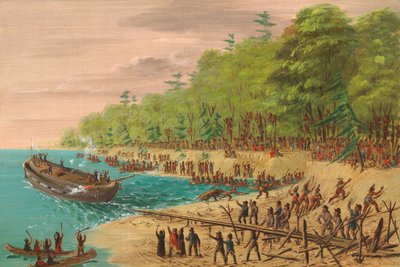 Launching of the Griffin. July 1679 by George Catlin