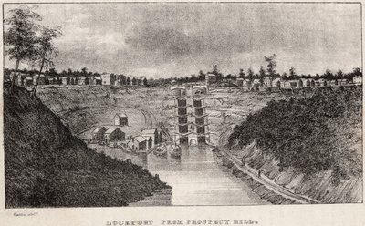 Lockport from Prospect Hill by George Catlin