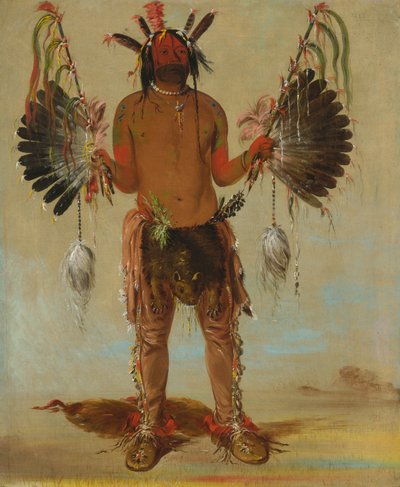 Mah-to-he-ha, Old Bear, a Medicine Man, 1832 by George Catlin