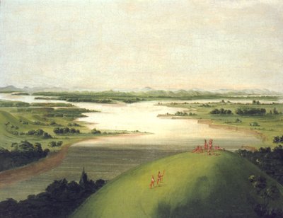 Mouth of the Platte River, 900 Miles above St. Louis by George Catlin