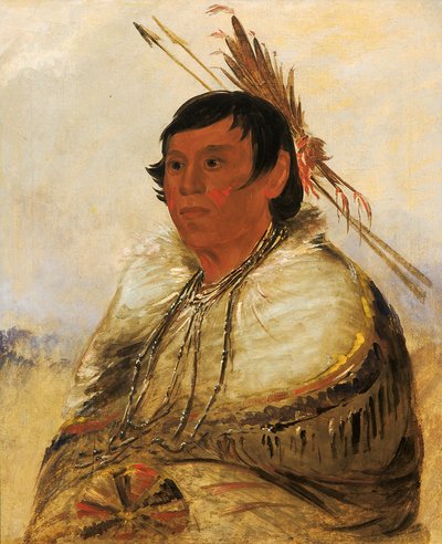 Ni-a-có-mo, Fix With the Foot, a Brave by George Catlin