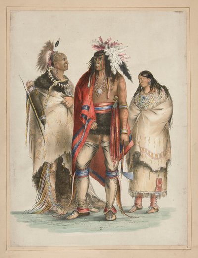 North American Indians, Plate 1 from the North American Indian Portfolio by George Catlin