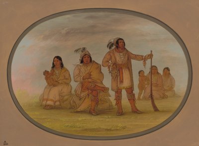 Osceola and Four Seminole Indians by George Catlin