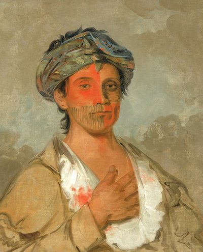 Pah-te-cóo-saw, Straight Man, Semicivilized by George Catlin