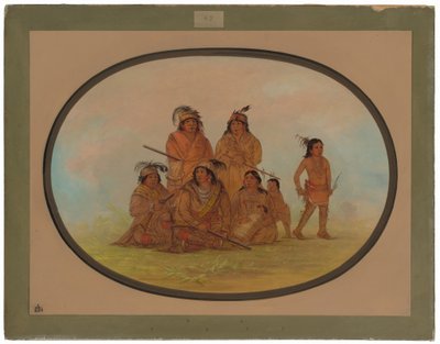 Seminole Indians, Prisoners at Fort Moultrie by George Catlin