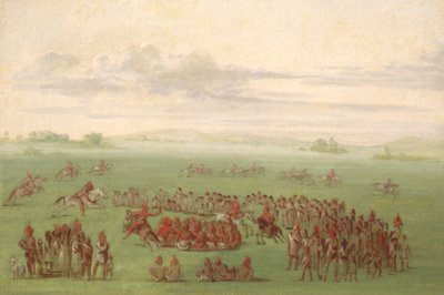 "Smoking Horses," a Curious Custom of the Sauk and Fox by George Catlin