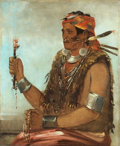 Ten-sqúat-a-way, The Open Door, Known as The Prophet, Brother of Tecumseh by George Catlin