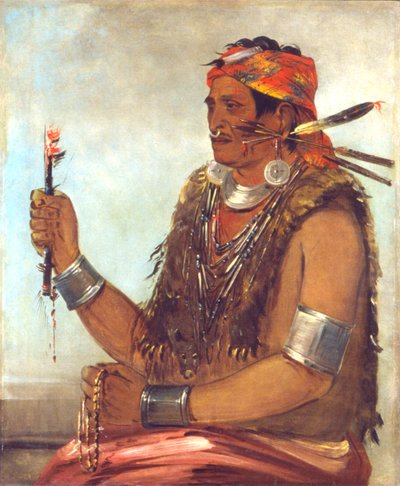 Ten-sqúat-a-way, The Open Door, Known as The Prophet, Brother of Tecumseh by George Catlin