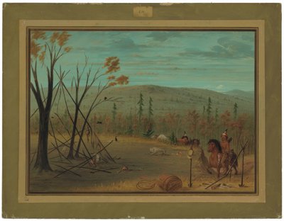 The Cheyenne Brothers Returning from Their Fall Hunt by George Catlin