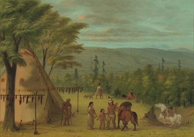 The Cheyenne Brothers Starting on Their Fall Hunt, 1861-1869 by George Catlin
