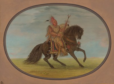 The Running Fox on a Fine Horse - Saukie, 1861-1869 by George Catlin