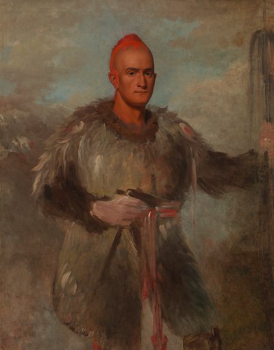 Theodore Burr Catlin, in Indian Costume, 1840-1841 by George Catlin