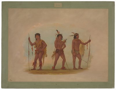 Three Chaymas Men by George Catlin