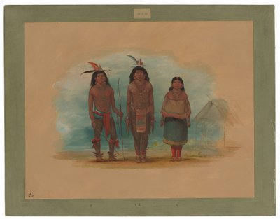 Three Taruma Indians by George Catlin