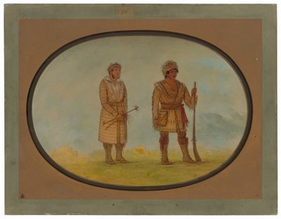Two Cherokee Chiefs by George Catlin