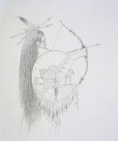 Un-ka-ka Ha-hon-she-kaw (The Long Finger Nails) 1852 by George Catlin