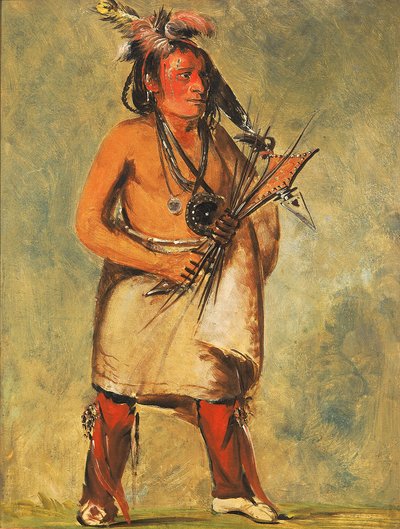 Wa-kon-chásh-kaw, He Who Comes on the Thunder by George Catlin