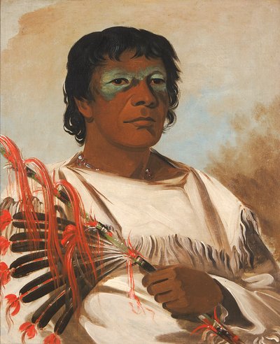 Wah-pe-kée-suck, White Cloud Called the Prophet, Adviser to Black Hawk by George Catlin