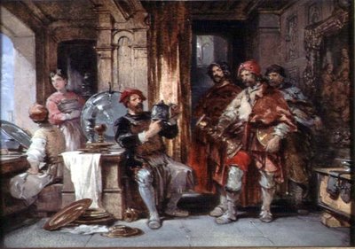 Cellini and the Robbers by George Cattermole