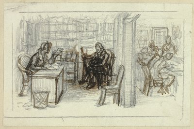 View of Library by George Cattermole
