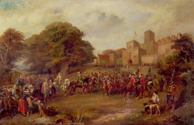 Visit of King James I to Hoghton Tower in 1617 by George Cattermole